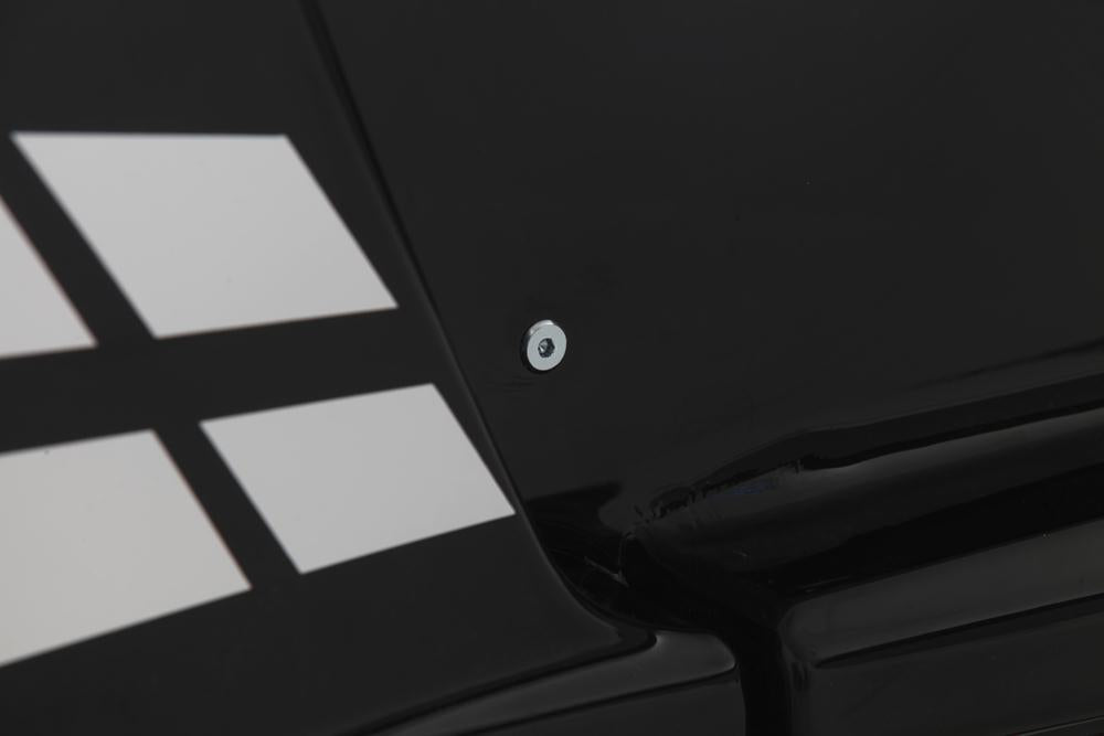 Letto singolo contenitore a forma di auto della polizia colore bianco e nero GTR con apertura porte, materasso incluso.