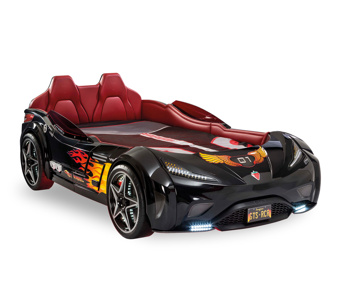Gts Autoletto macchina per bambini - (Nero) (99x191 Cm)