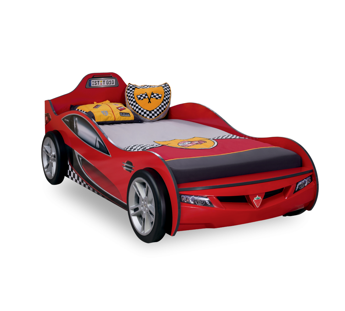Coupe Auto letto macchina per bambini - (rosso) (90x190 Cm)