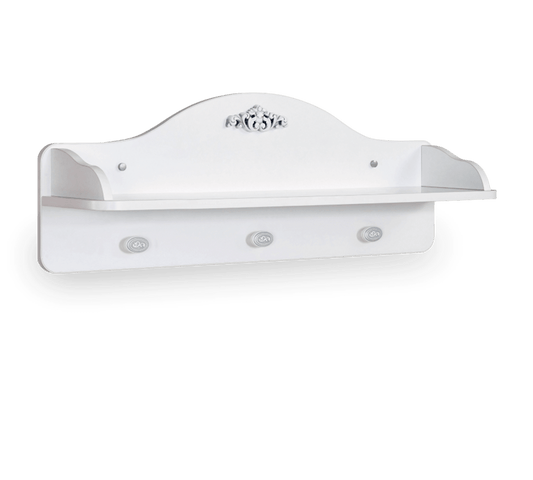 Romantisches Kleiderbügelregal