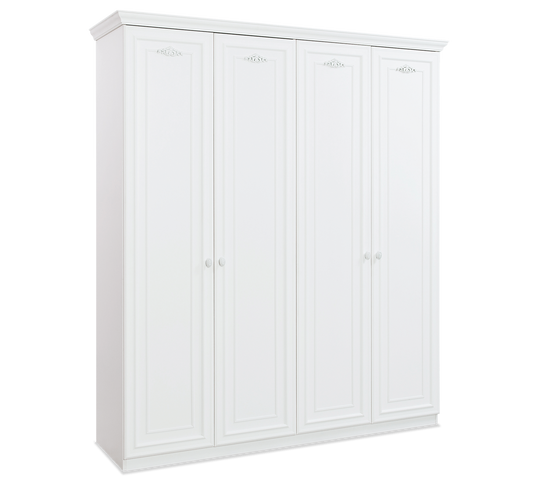 4-türiger Kleiderschrank Romantica