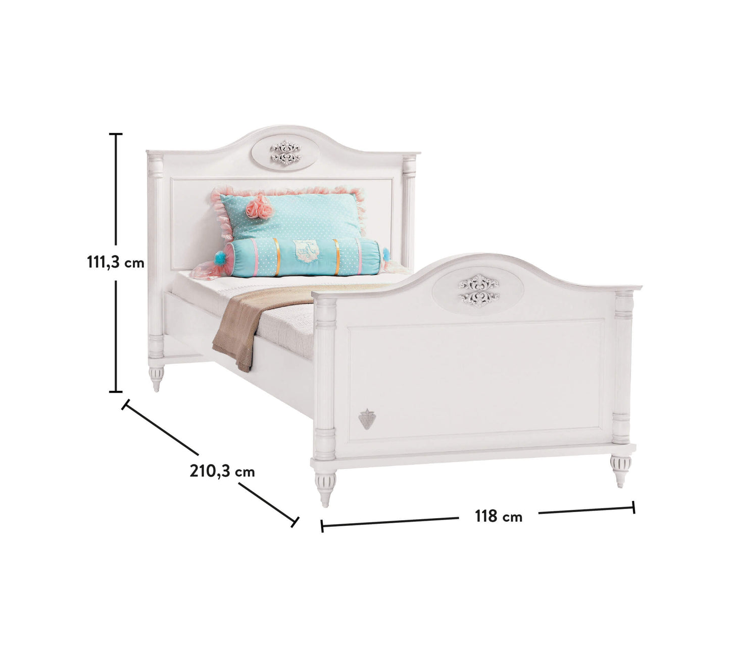 Letto Romantic (100x200 Cm)