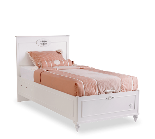 Letto Romantica Con Rete (100x200 Cm)