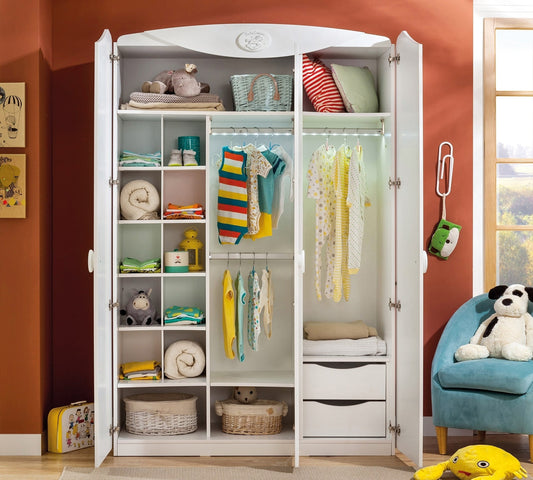 Baby Cotton SL Kleiderschrank mit 3 Türen