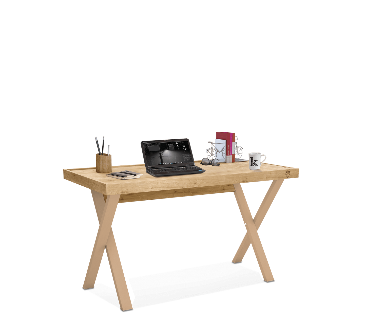 Schreibtisch aus junger Eiche