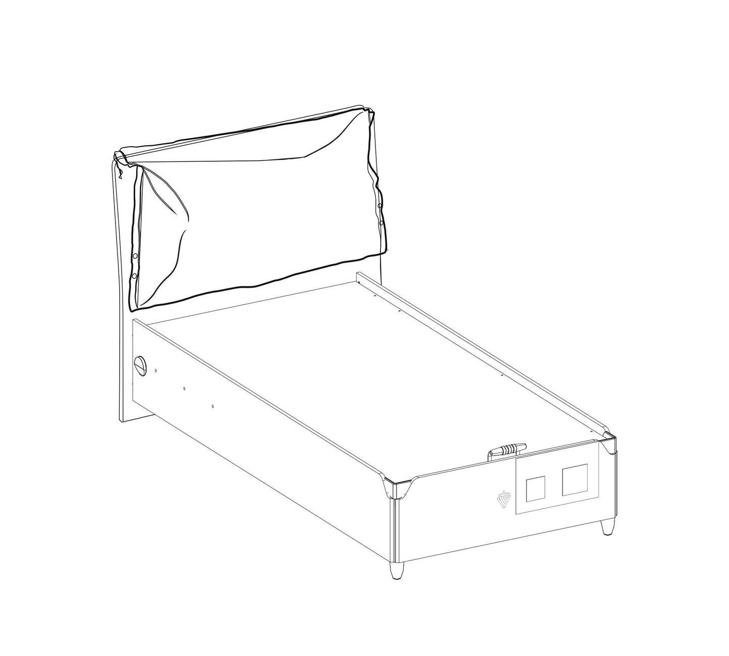 Letto Trio Con Rete (100x200 Cm)