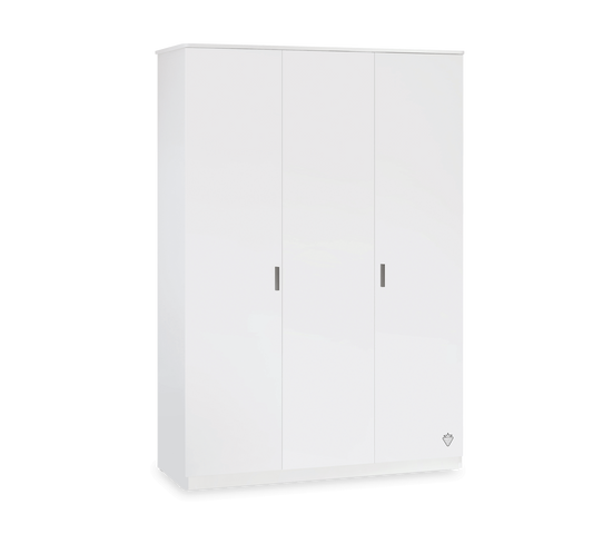 Weißer Kleiderschrank Linea mit 3 Türen