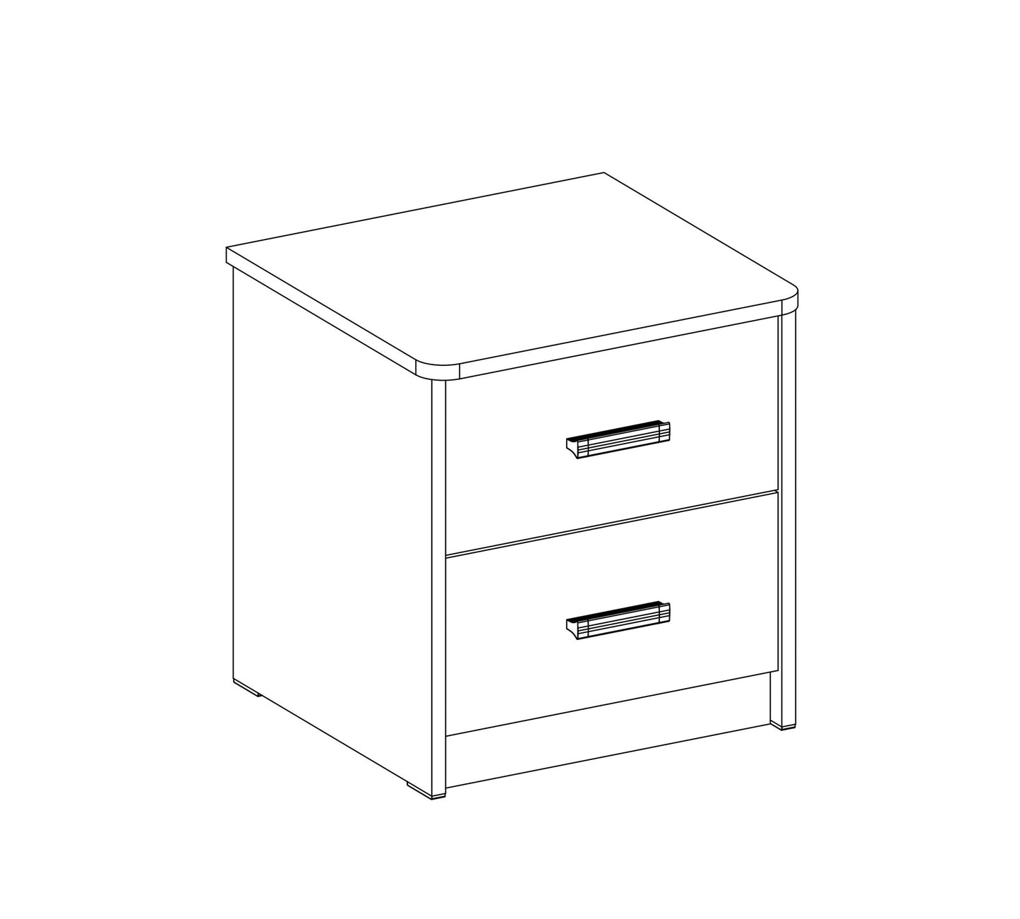 Table de chevet blanche