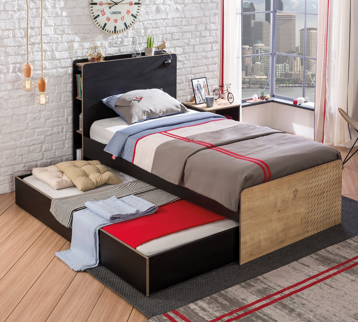 Letto Estraibile Black (90x190 Cm)
