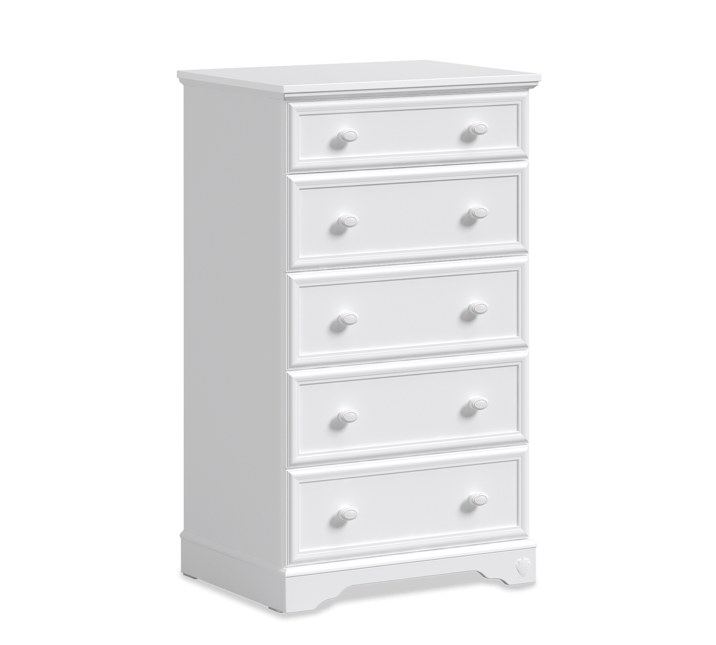Comò alto bianco rustico