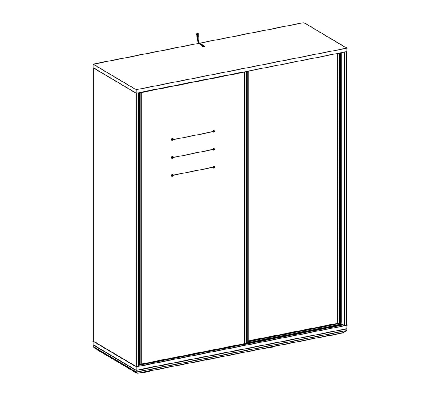 Duo großer Schiebeschrank