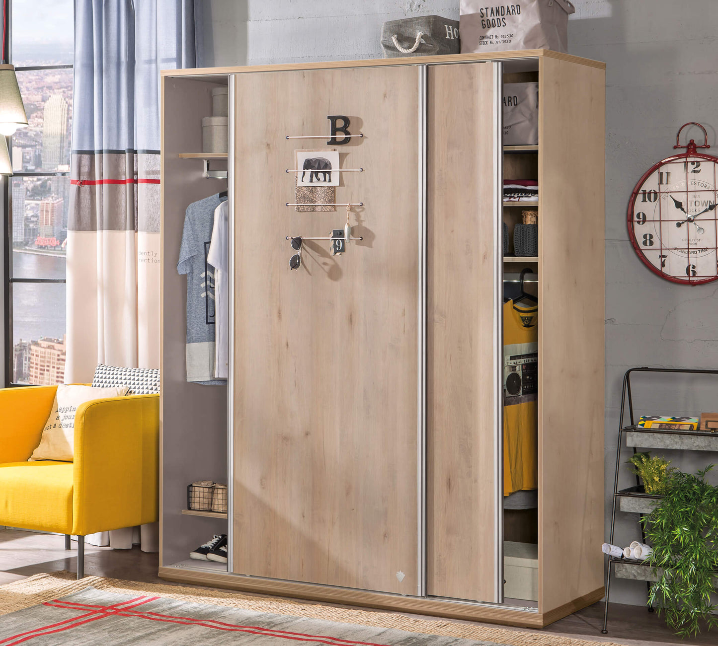 Duo großer Schiebeschrank