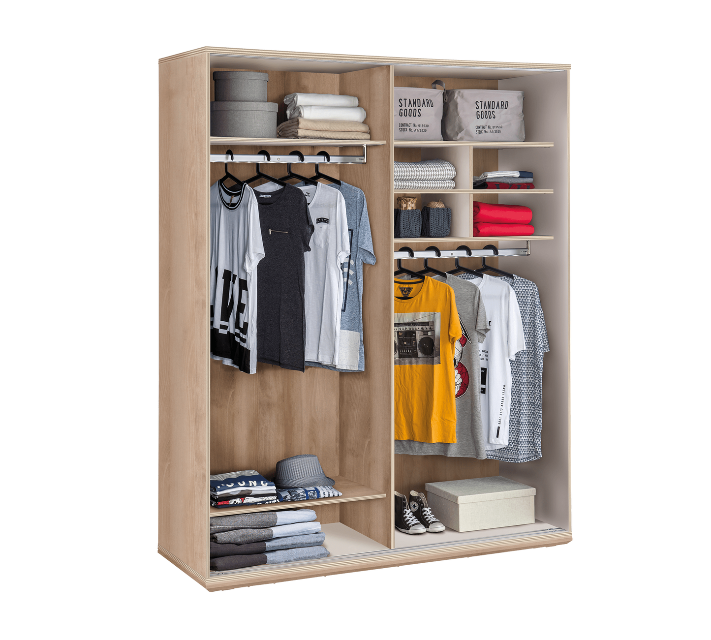 Duo großer Schiebeschrank