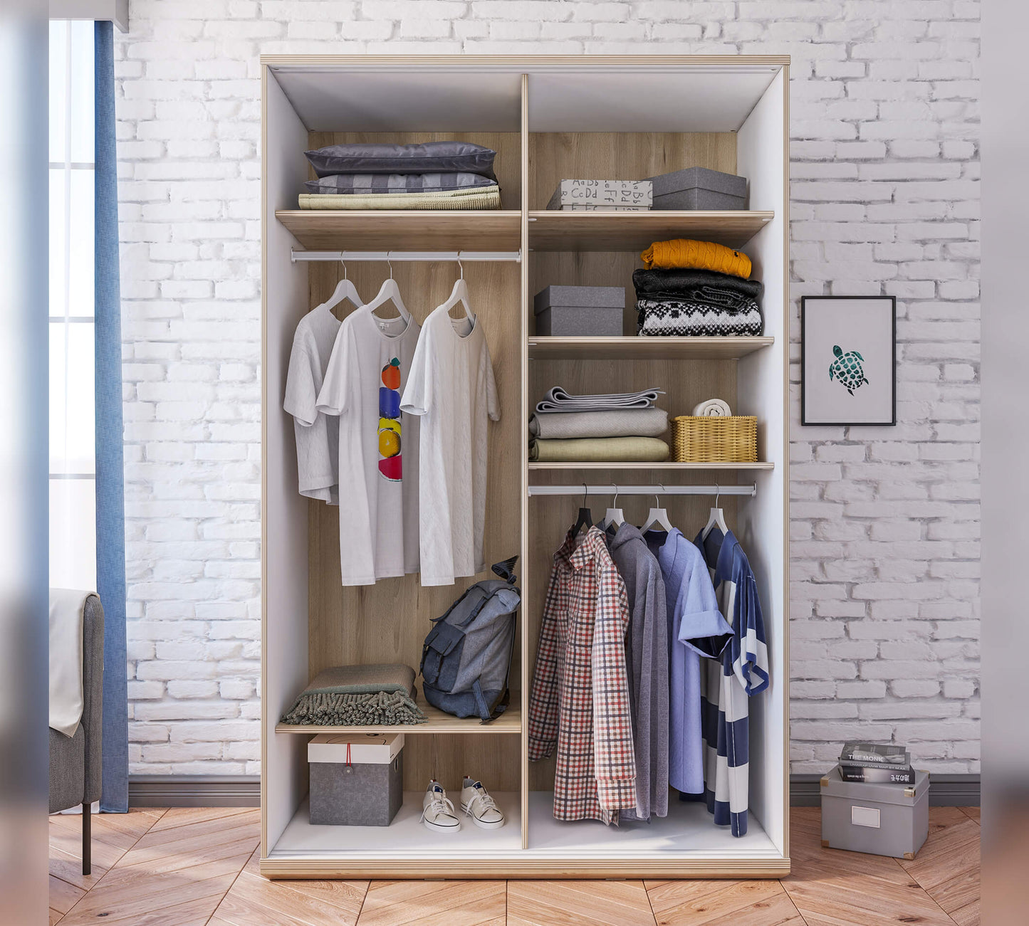 Petite armoire coulissante Duo