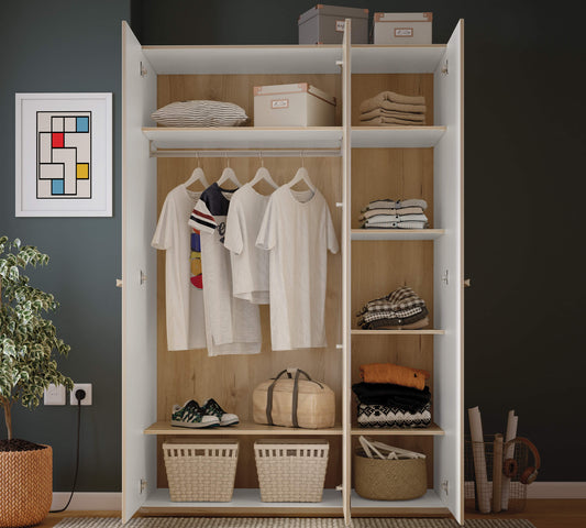 3-türiger Duo-Kleiderschrank