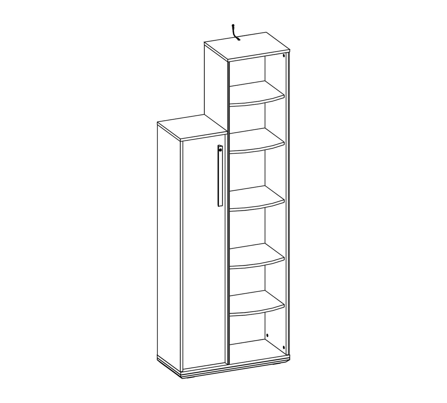 Libreria Duo Con Contenitore