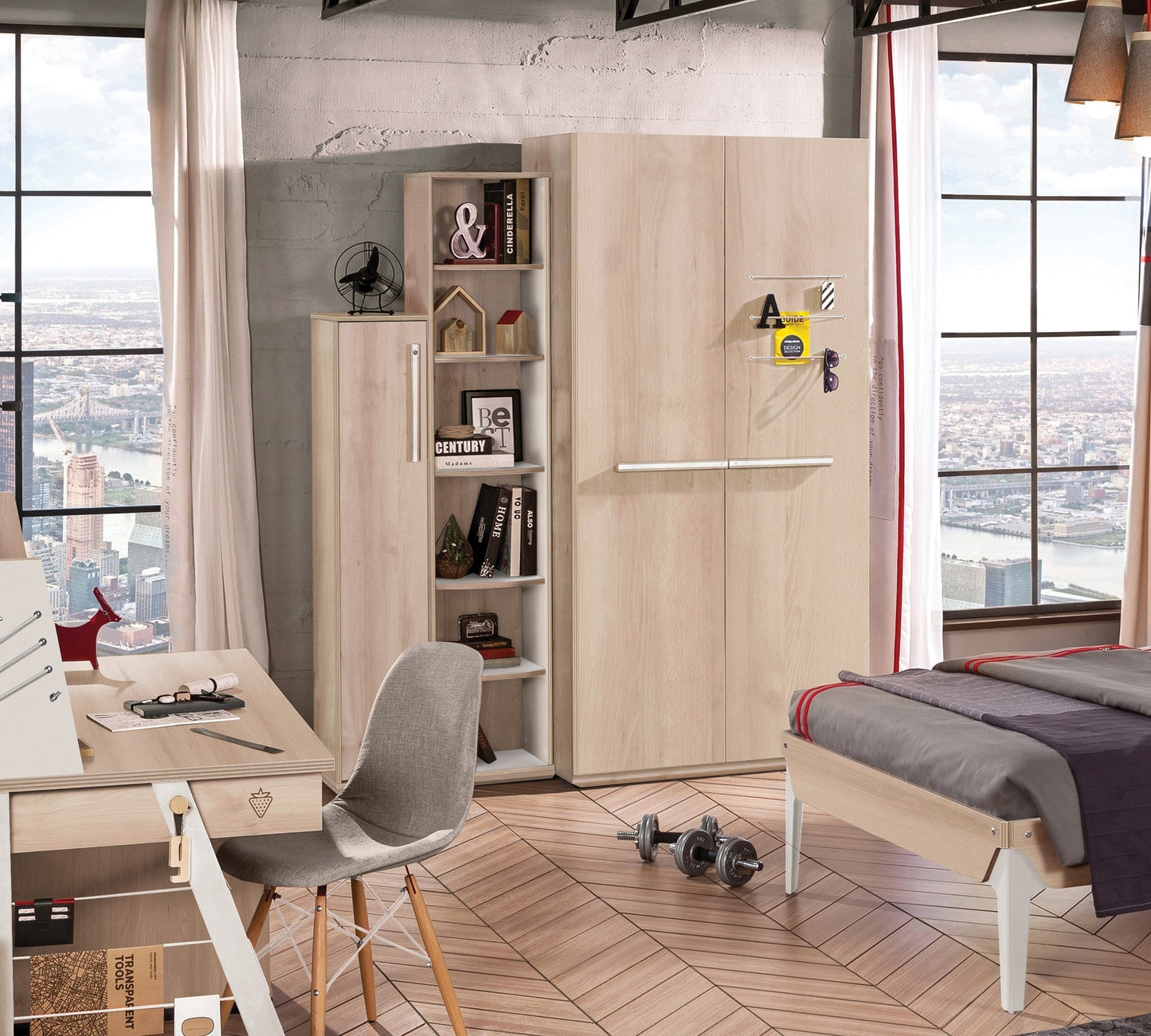 Libreria Duo Con Contenitore