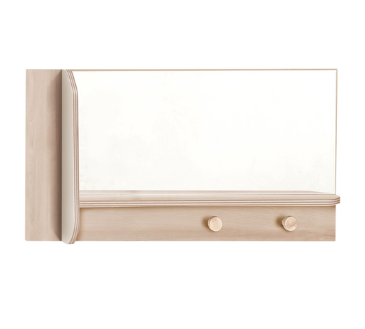 Duo-Wandspiegel mit Ablage