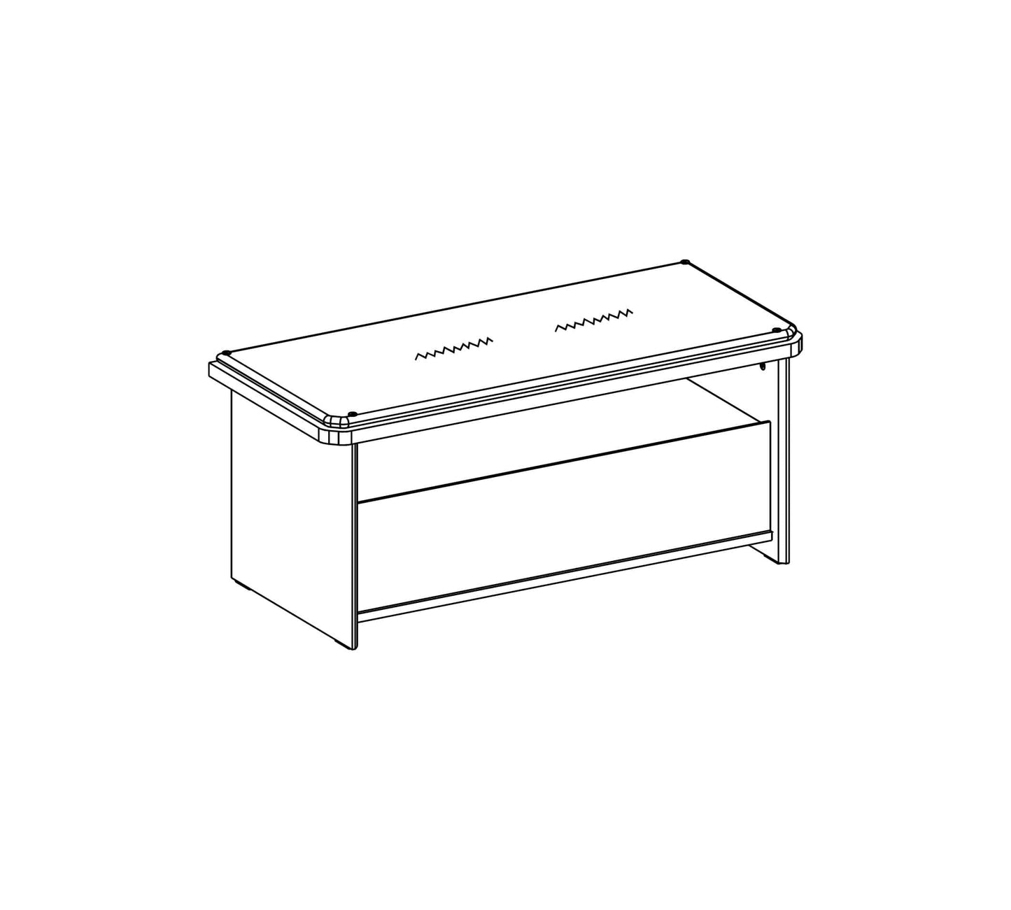 Duo Ottoman mit Kommode