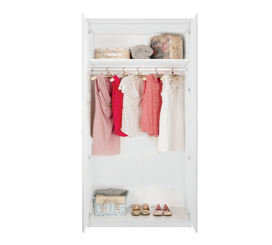 2-türiger Kleiderschrank (grau) Grey Selena