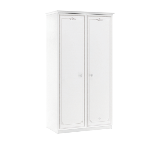 2-türiger Kleiderschrank (grau) Grey Selena