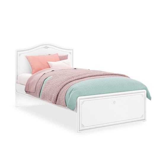 Letto Selena Grey (Grigio) (120x200 Cm)