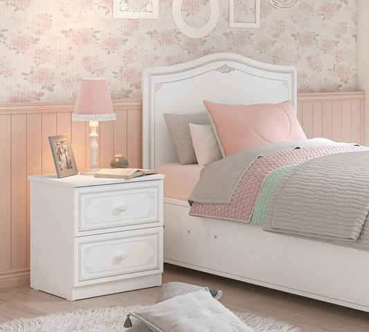 Selena Grey Nachttisch (Grau)