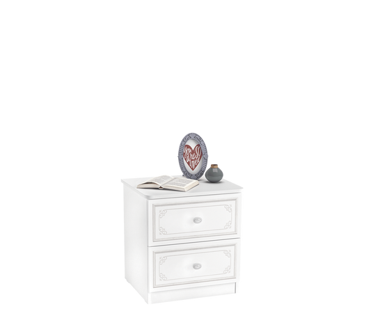 Selena Grey Nachttisch (Grau)