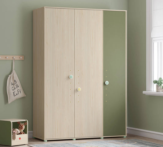 Montes Natural 3-türiger Kleiderschrank