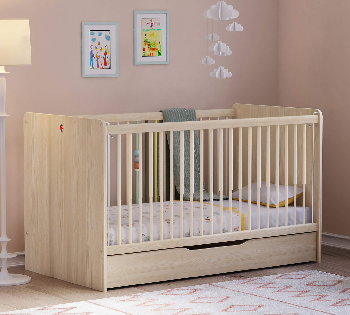 Montes Natural Lift Babybett (70x140 cm)