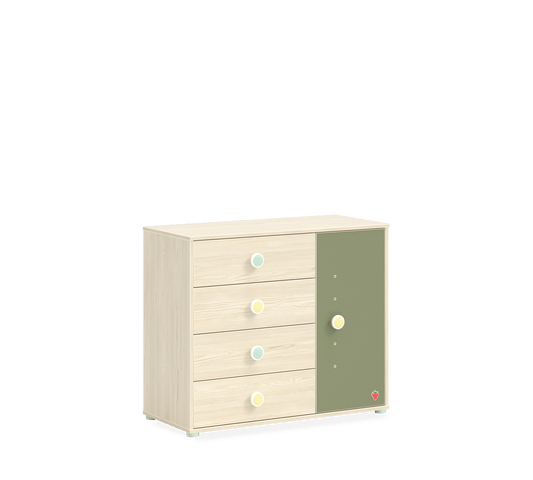 Comò Montes Natural con coperchio