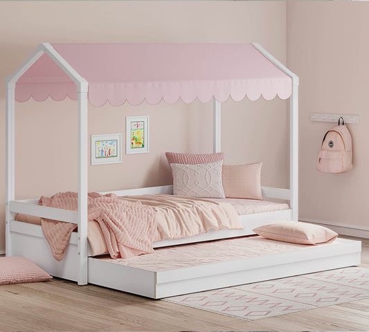 Montes weißes Ausziehbett