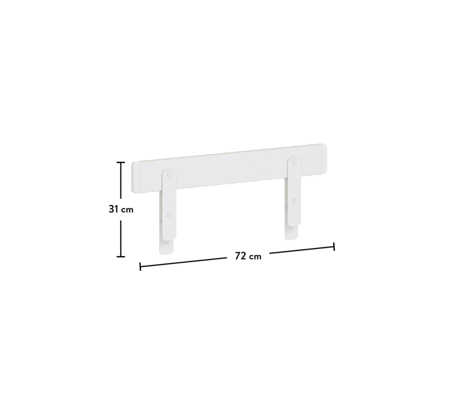 Barra di sicurezza per recinzione bianca Montes