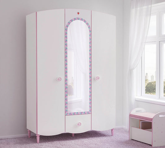 Kleiderschrank „Prinzessin“ mit 3 Türen