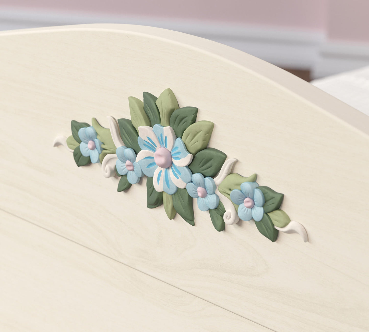 Flora (Neu) Bett mit Lattenrost (100x200 cm)