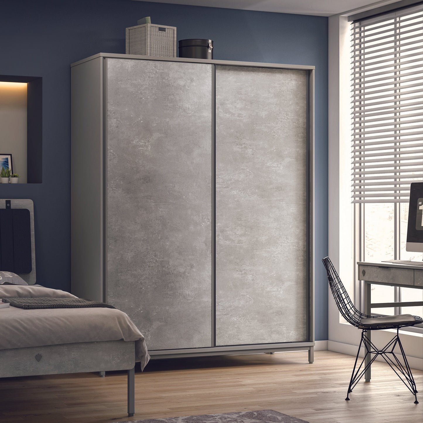 Schiebeschrank Space Grau