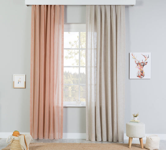 Eleganter beigefarbener Hintergrundvorhang (100 x 260 cm)