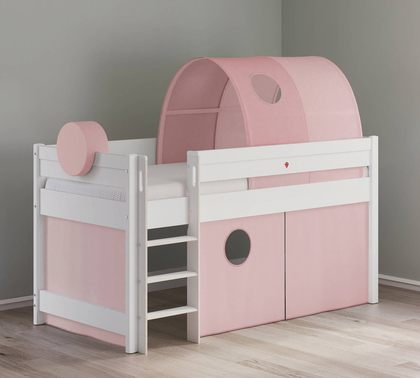 Montes Spielzelt mit mittelhohem Bett (Pink)