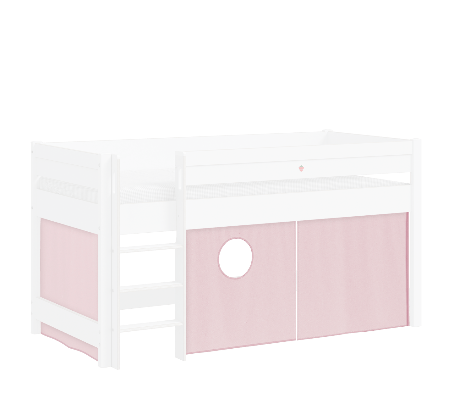 Montes Spielzelt mit mittelhohem Bett (Pink)
