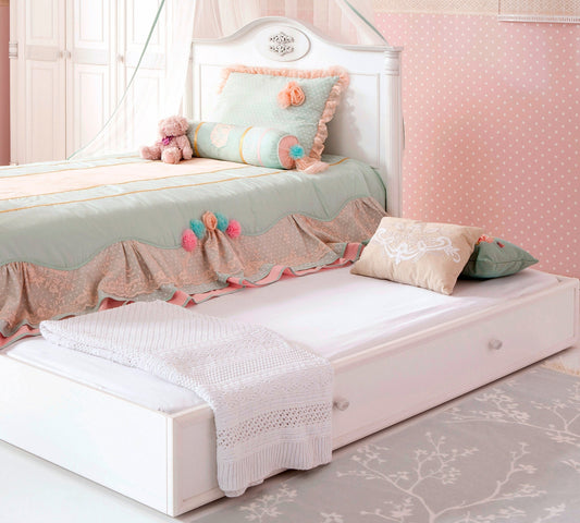 Romantisches Ausziehbett (90x190 cm)