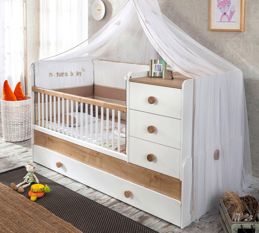 Natura Baby SL umbaubares Kinderbett (mit Elternbett) (80x180 cm)