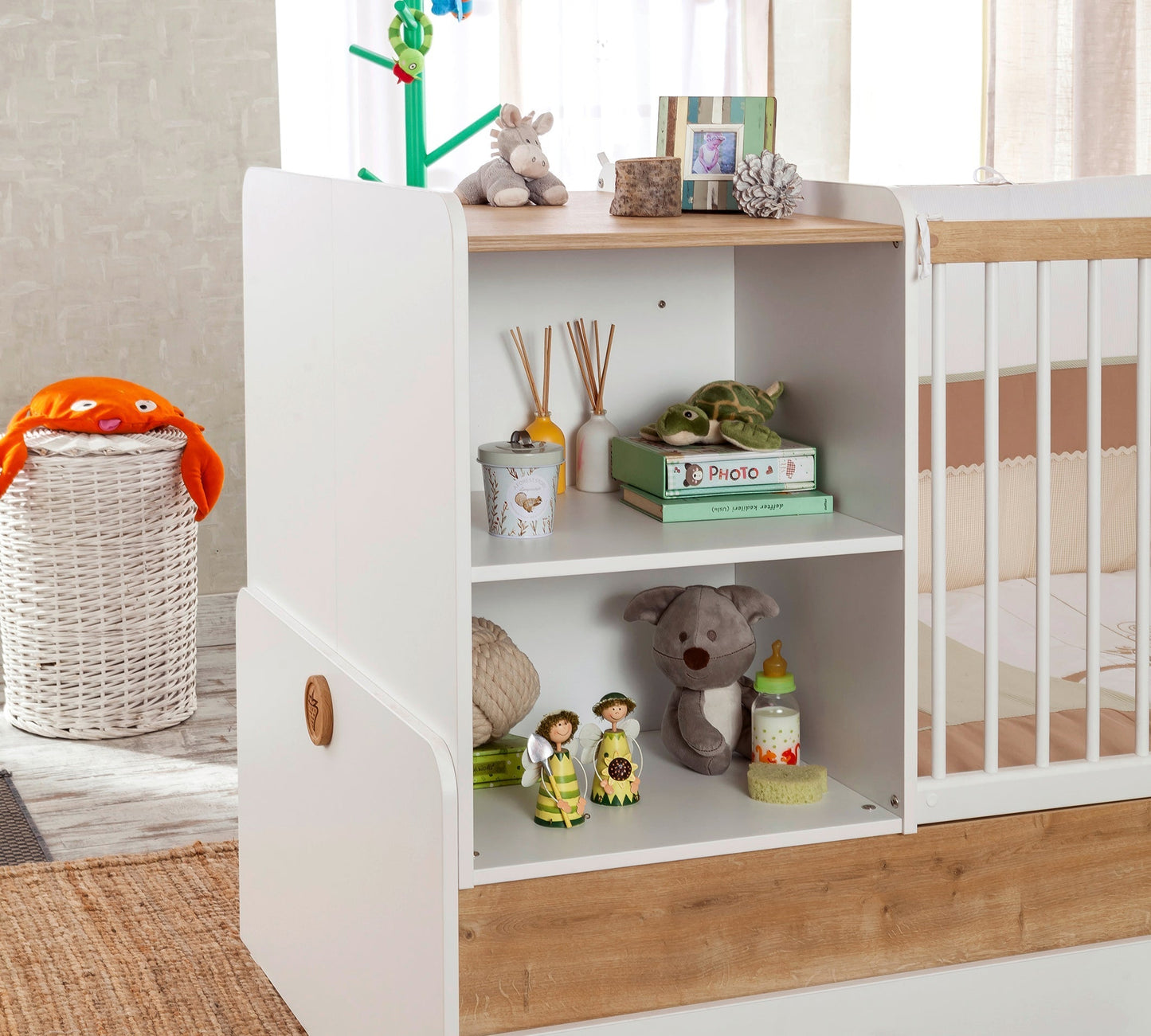 Natura Baby SL umbaubares Kinderbett (mit Elternbett) (80x180 cm)