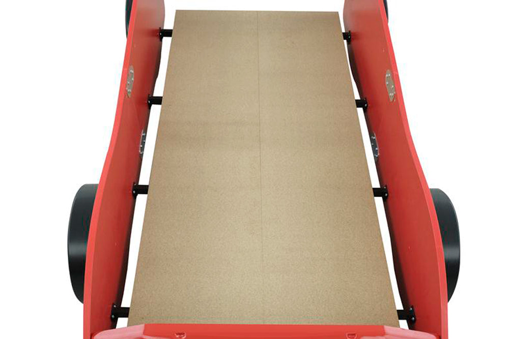 Letto singolo a forma di auto sportiva colore rosso SPORT 3.0, materasso incluso.