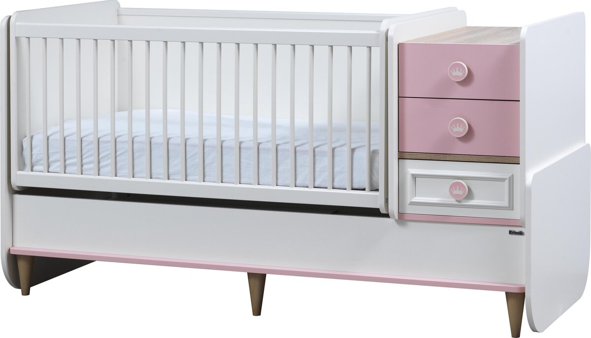 Cameretta completa da neonato con lettino crescita mod. "Oyku"