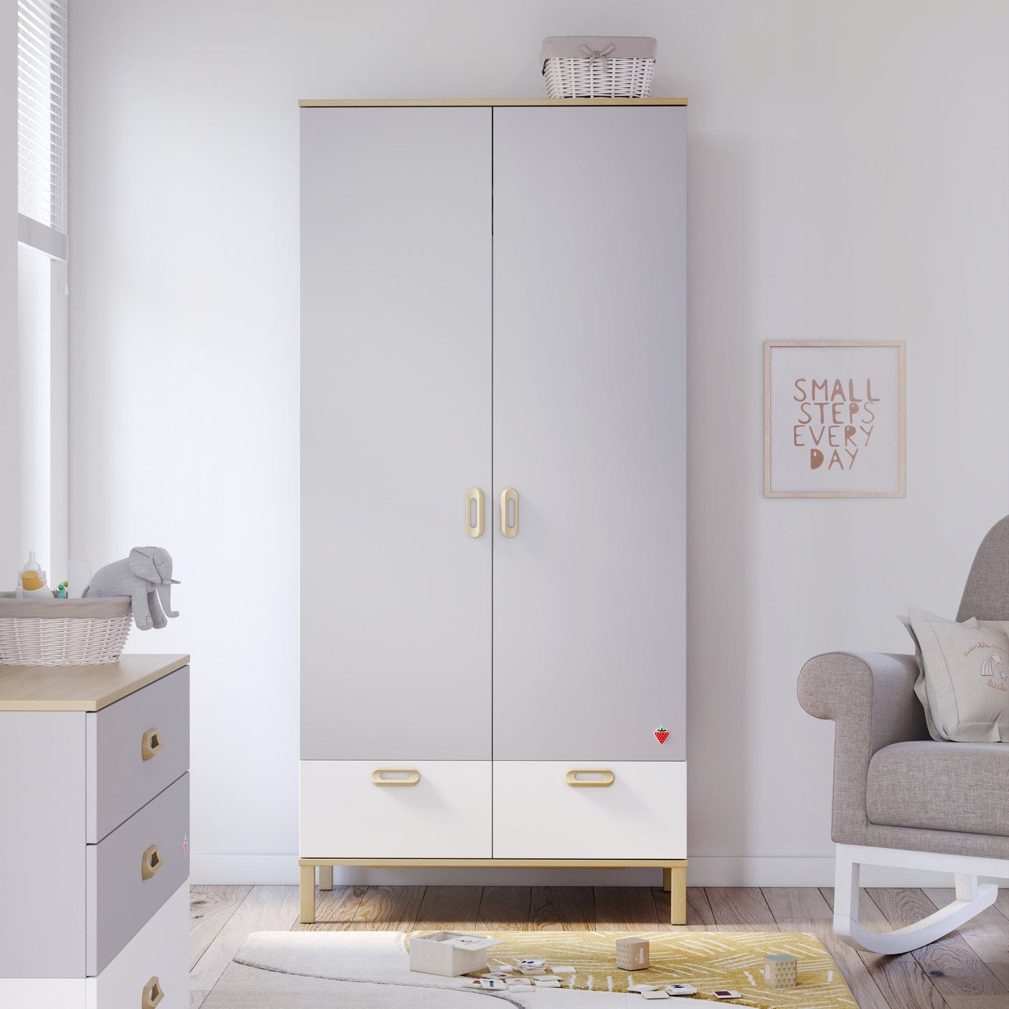 Cleo Baby 2-türiger Kleiderschrank