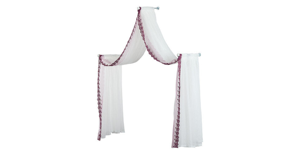 Cameretta completa per ragazza "New Alacati" stile romantico con letto ad una piazza e mezza colore crema e stampe floreali rosa.