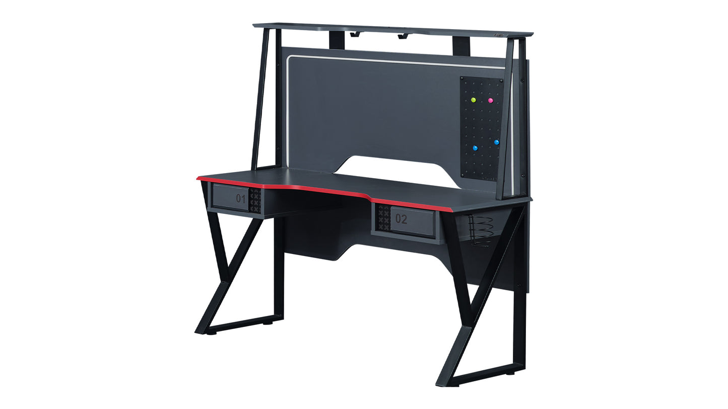 Komplettes „Arcade“-Kinderzimmer im Spielzimmerstil, schwarze Farbe und farbige LEDs.