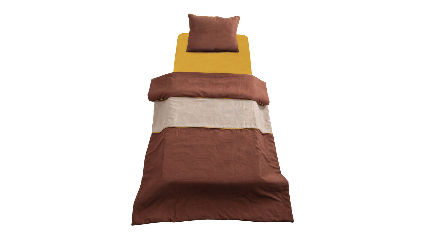 Komplettes Kinderzimmer „Best“ im Kolonialstil in hellem Holz und Weiß mit kompaktem Etagenbett.