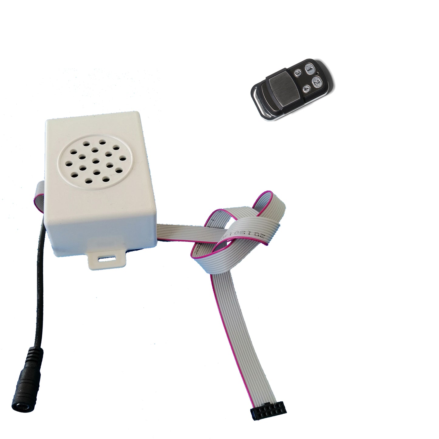 Letto singolo contenitore a forma di auto sportiva colore bianco SPX XTREME con controller e musica, materasso incluso.