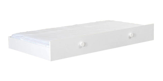 Komplettes „Best“-Schlafzimmer mit weißem Etagenbett und Eckschrank